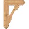 Ekena Millwork Olympic Arts and Crafts Smooth Bracket w/ Offset Brace, Western Red Cedar, 7 1/2"W x 24"D x 32"H BKT0806X24X32OLY03SWR - alternate 2